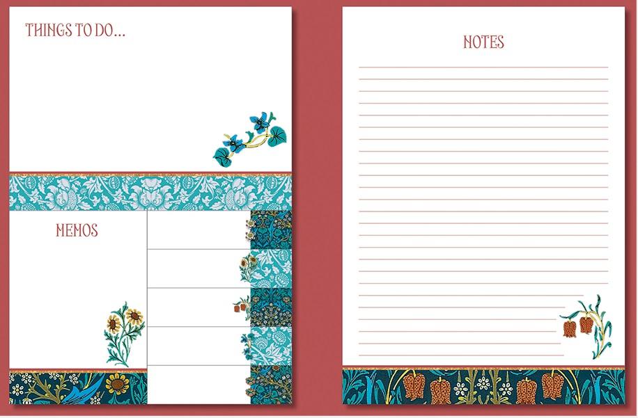 Fascikla i notes WILLIAM MORRIS - BLACKTHORN 