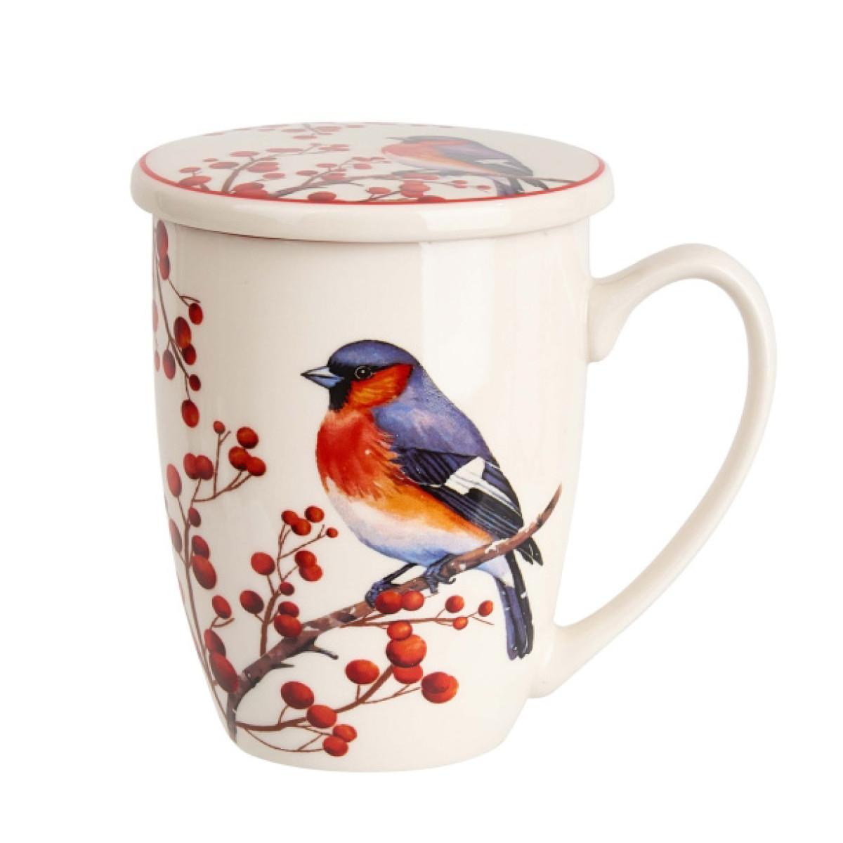 Šolja sa infuzerom 360ml NOVA GODINA Ptice 