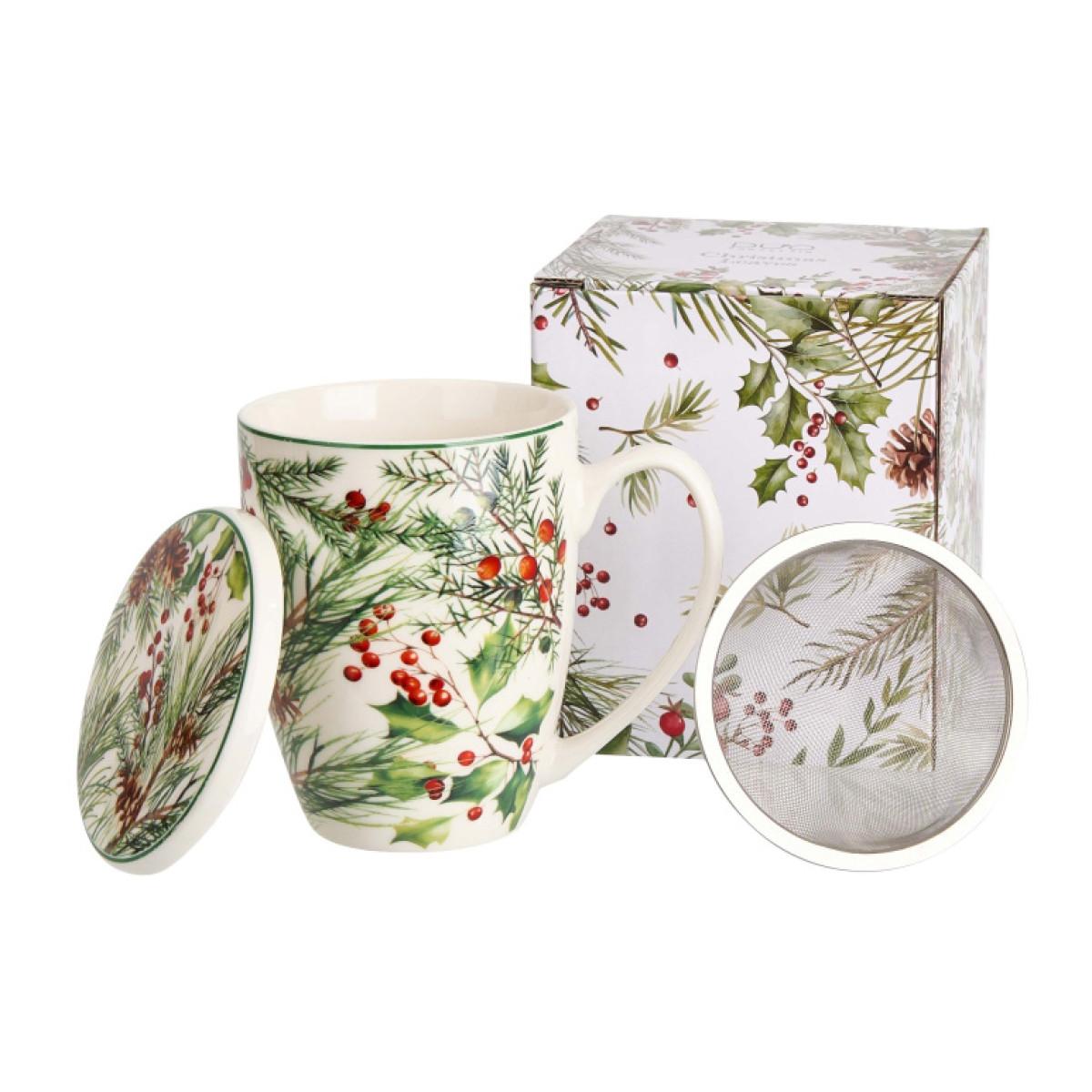 Šolja sa infuzerom 360ml NOVA GODINA Lišće 