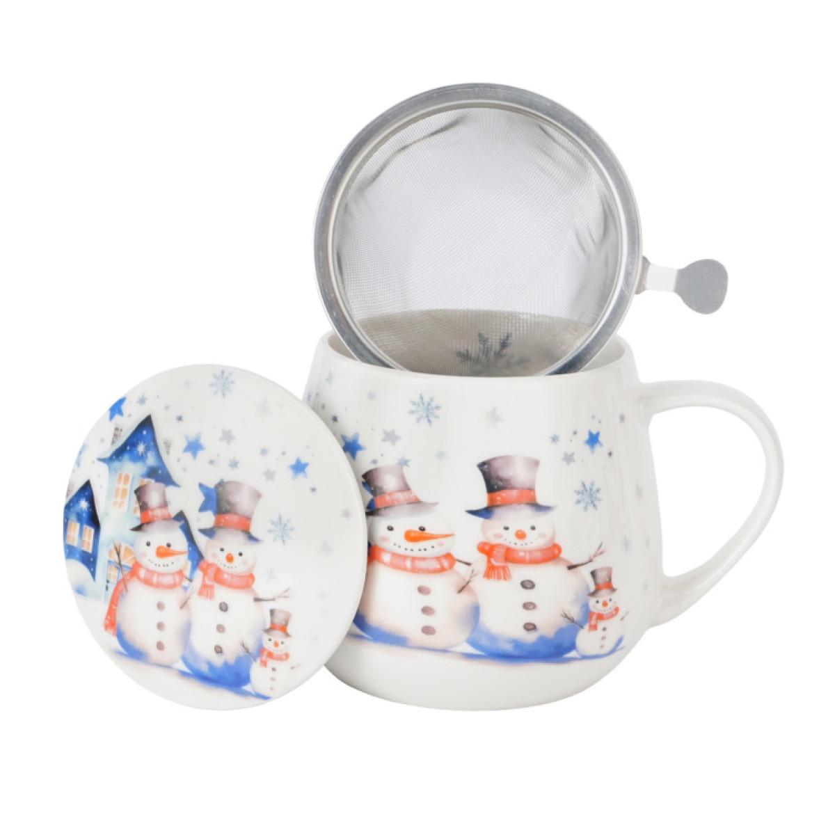 Šolja sa infuzerom 430ml DEDA MRAZ Sneško 