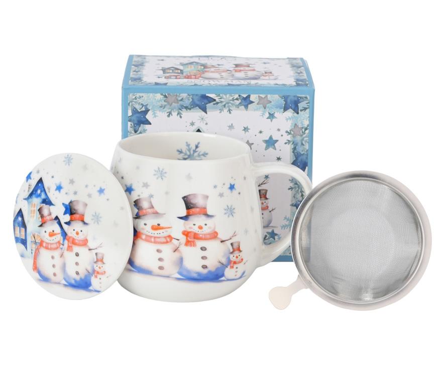 Šolja sa infuzerom 430ml DEDA MRAZ Sneško 