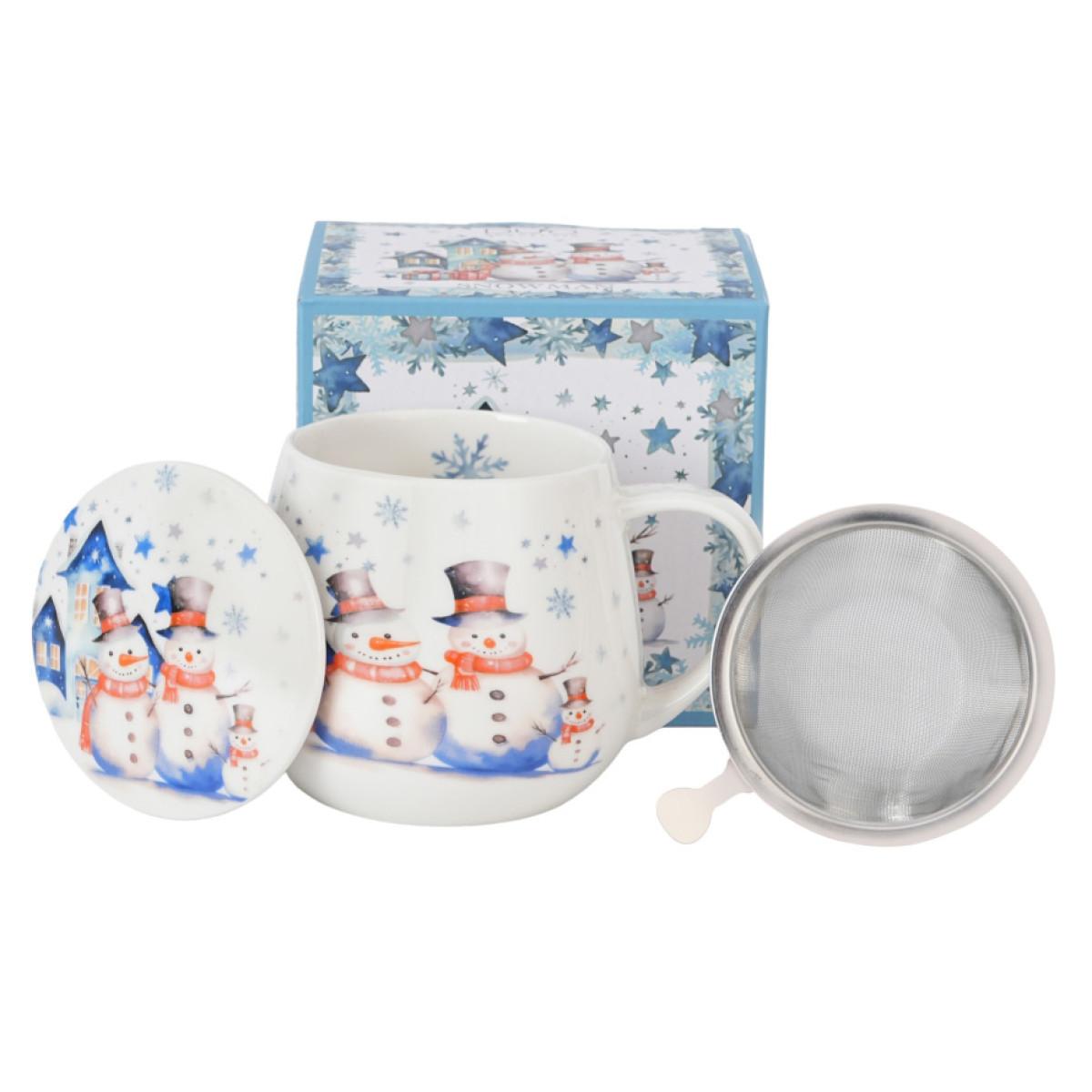 Šolja sa infuzerom 430ml DEDA MRAZ Sneško 