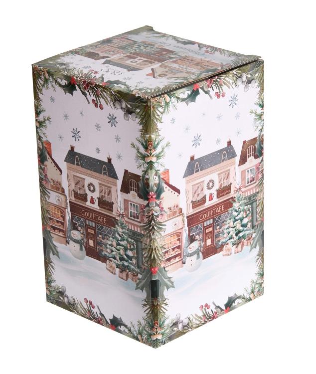 Porcelanska posuda za keks 800ml NOVA GODINA Grad 