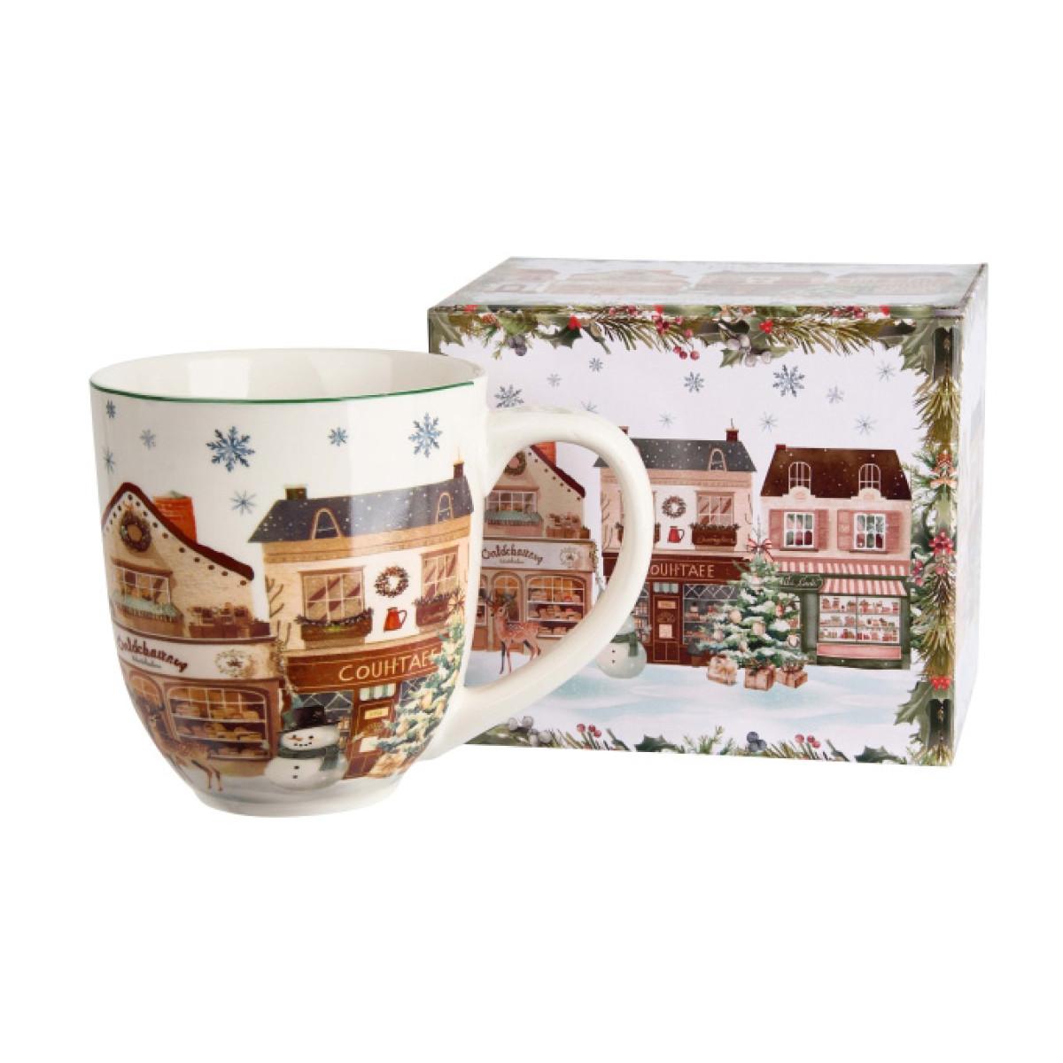 Velika šolja 1000 ml NOVA GODINA Grad 