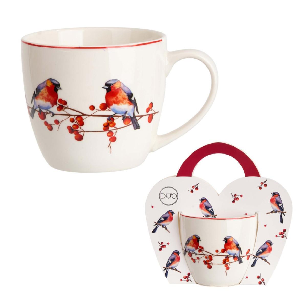 Porcelanska šolja 460ml NOVA GODINA Ptice 