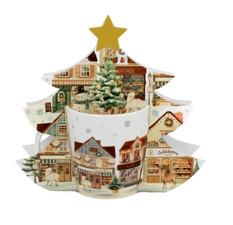 Porcelanska šolja 400ml NOVA GODINA Grad 