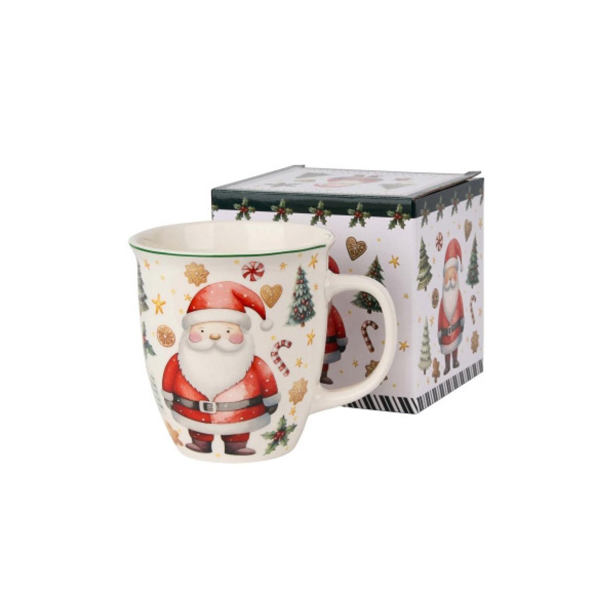 Porcelanska šolja 600ml NOVA GODINA Deda Mraz 