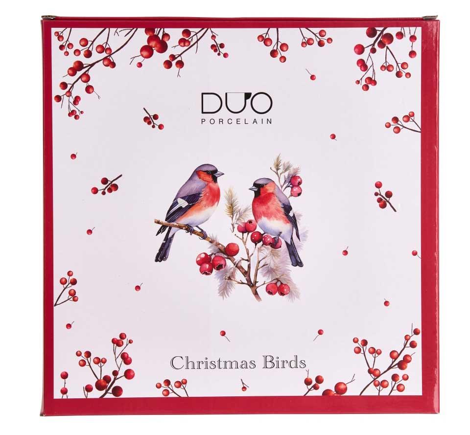 Veliki porcelanski tanjir NOVA GODINA - Ptice 