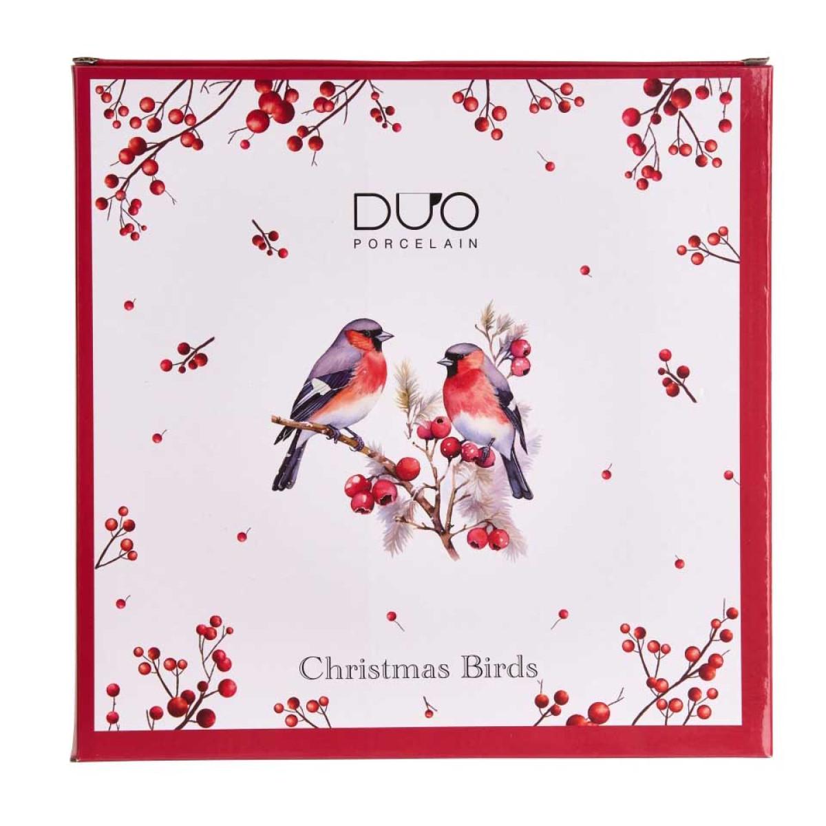 Veliki porcelanski tanjir NOVA GODINA - Ptice 