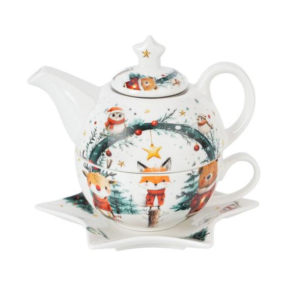 Set za čaj - čajnik sa šoljom NOVA GODINA 