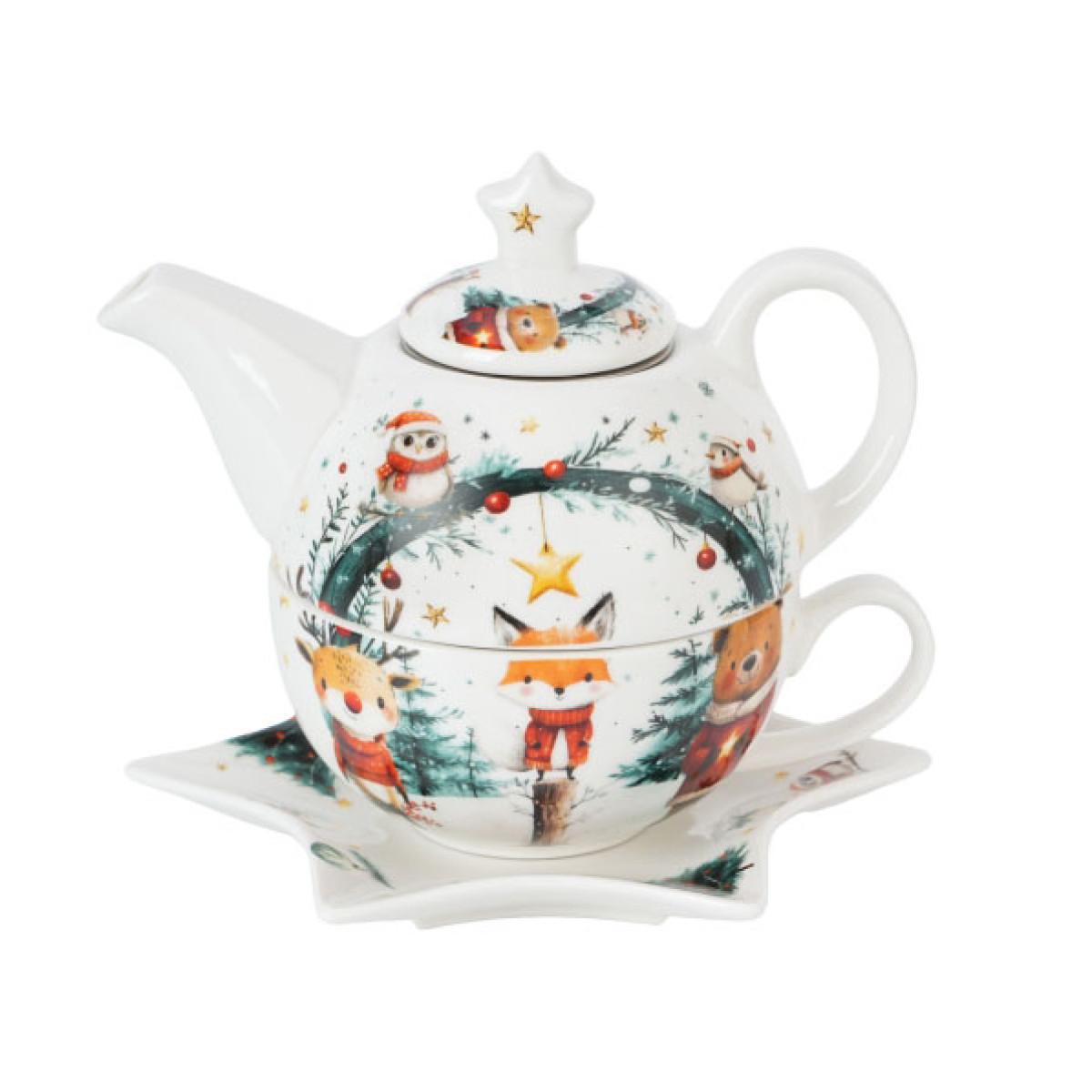 Set za čaj - čajnik sa šoljom NOVA GODINA 