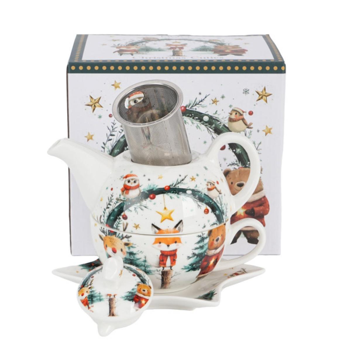 Set za čaj - čajnik sa šoljom NOVA GODINA 