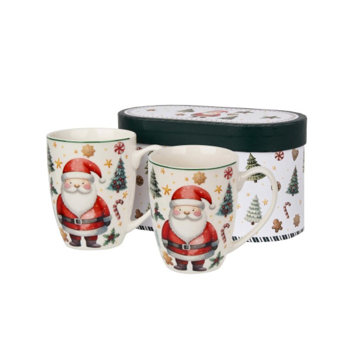 Set od dve porcelanske šolje DEDA MRAZ 