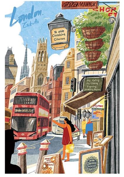 Puzzle WALK IN LONDON 1000kom 