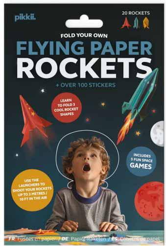 Origami set FLYING PAPER ROCKETS 