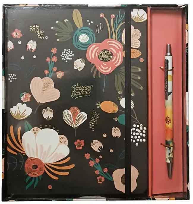 Notes sa hemijskom VICTORIA JOURNALS crni A5 linije 