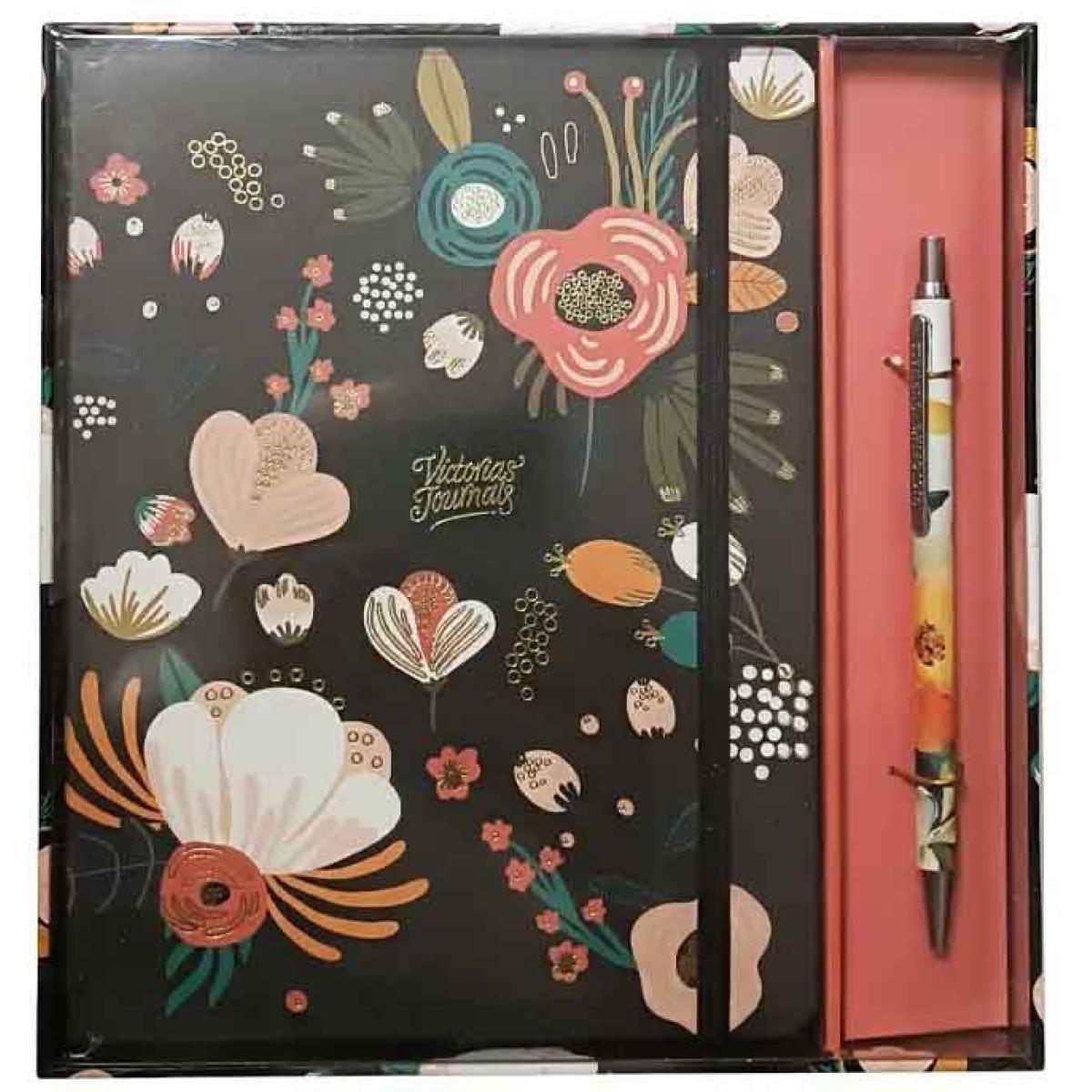 Notes sa hemijskom VICTORIA JOURNALS crni A5 linije 