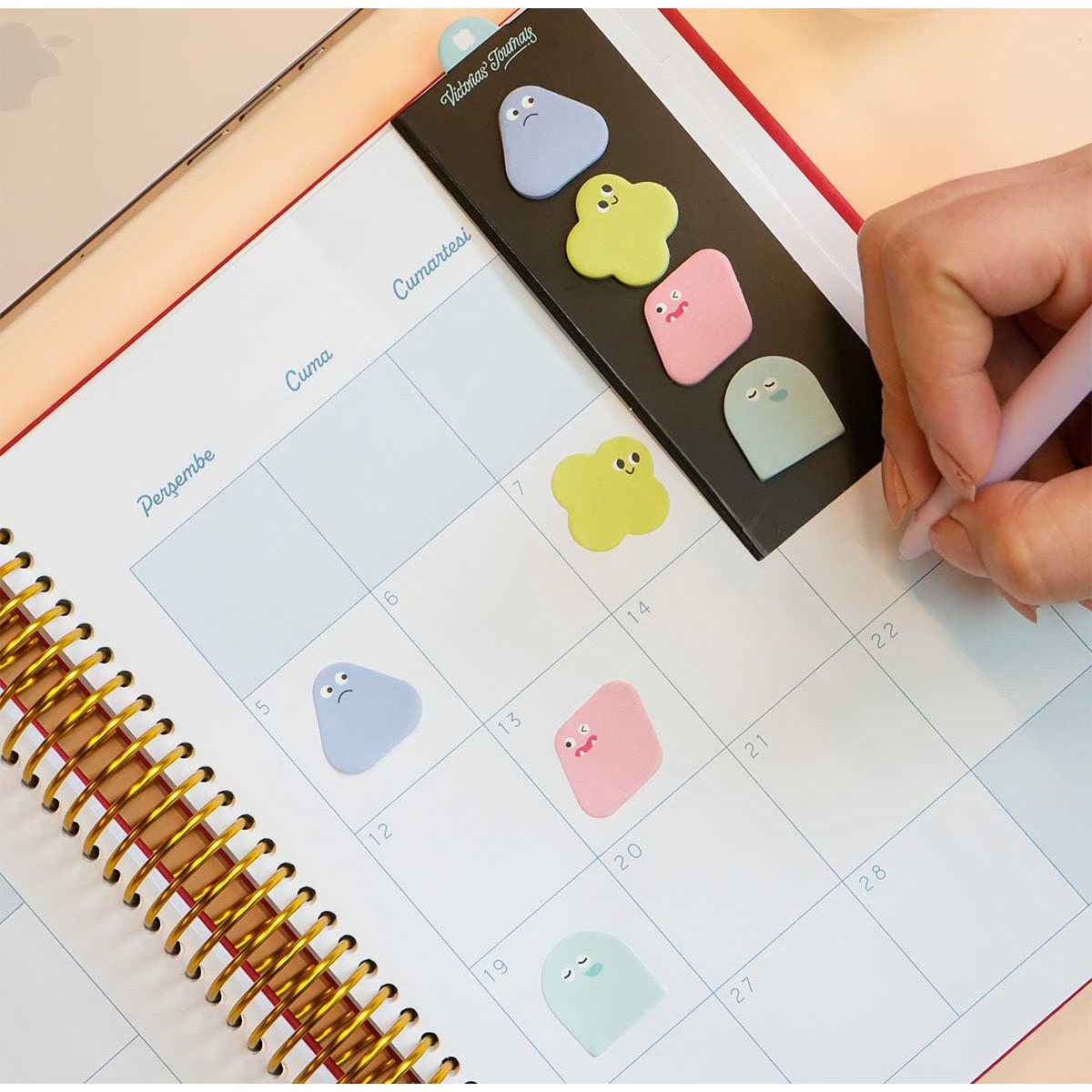 Mini blokovi za poruke OBLICI, 4 boje, 20 listića 