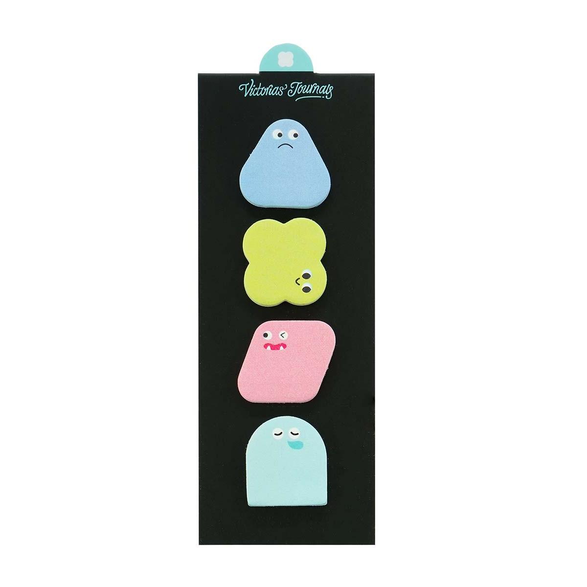 Mini blokovi za poruke OBLICI, 4 boje, 20 listića 