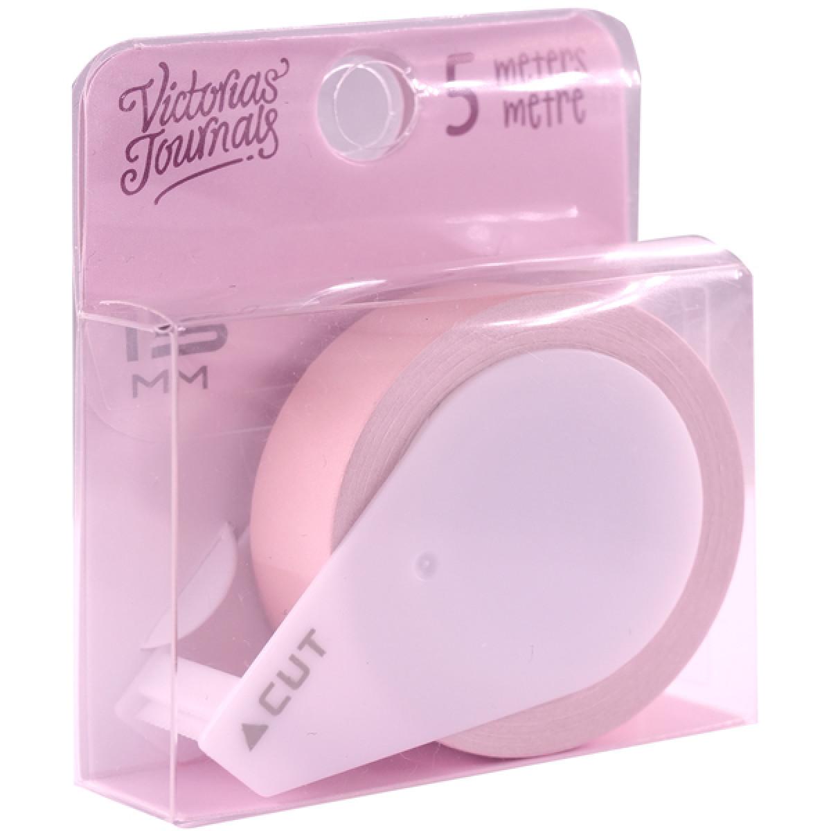 Papirna samolepljiva traka 15MM X 5M ROZE 