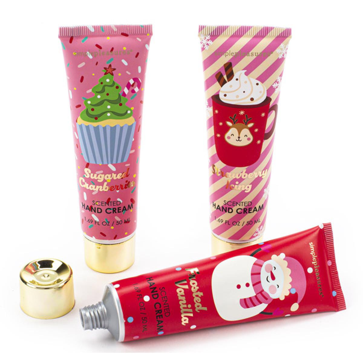 Novogodišnji set tri kreme za ruke SWEETS 