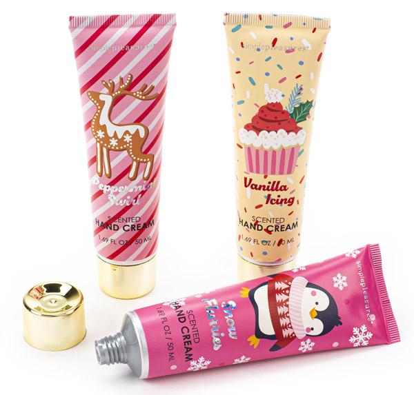 Novogodišnji set tri kreme za ruke GOLD 