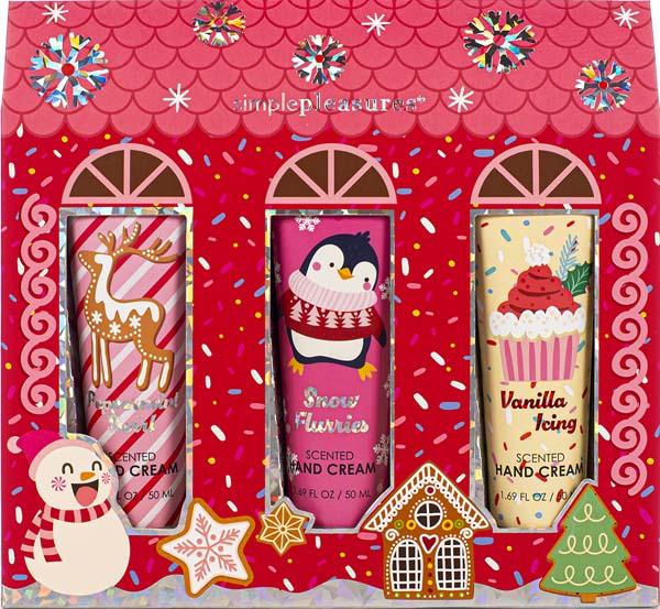 Novogodišnji set tri kreme za ruke GOLD 