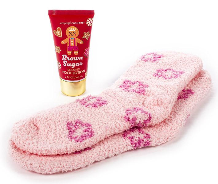 Poklon set čarape i losion za stopala BROWN SUGAR 