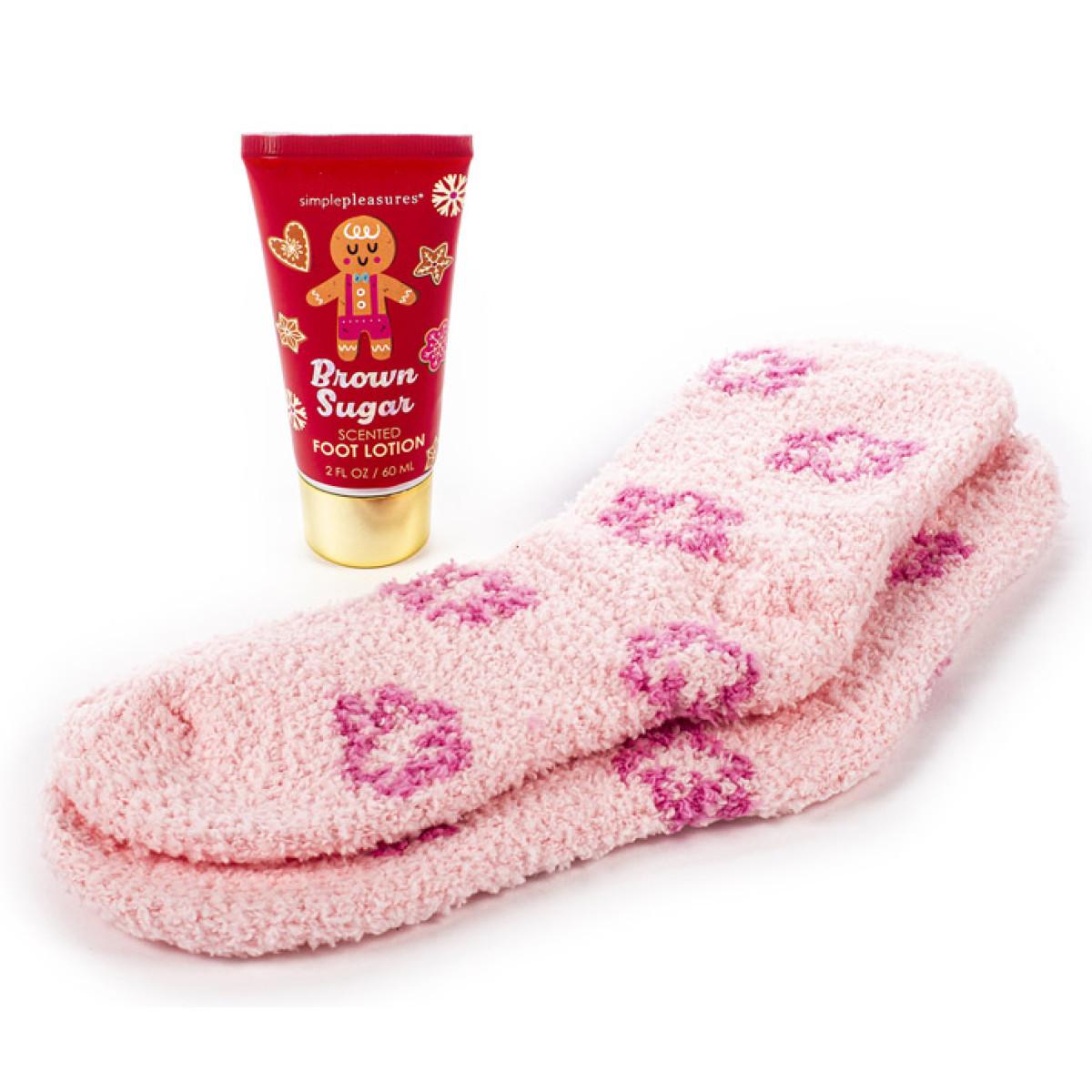 Poklon set čarape i losion za stopala BROWN SUGAR 
