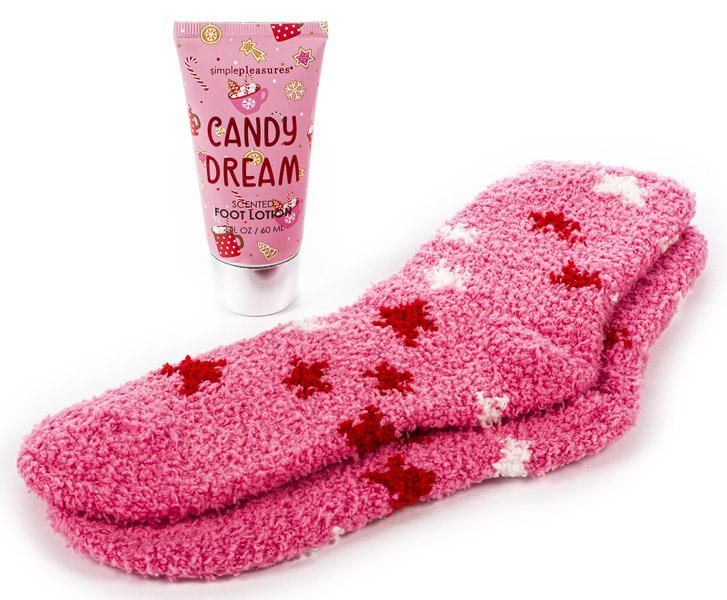 Poklon set čarape i losion za stopala CANDY CREAM 