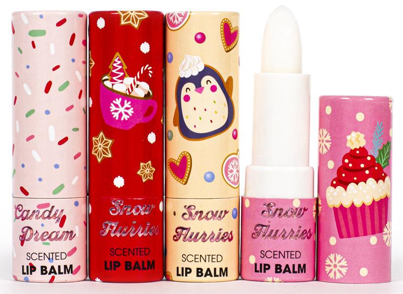 Novogodišnji set četiri balzama za usne CUPCAKE 