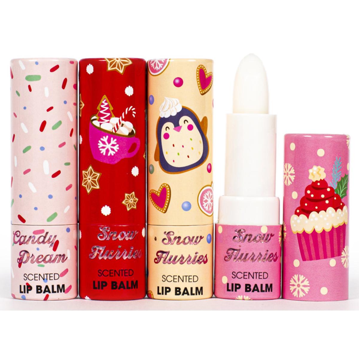 Novogodišnji set četiri balzama za usne CUPCAKE 