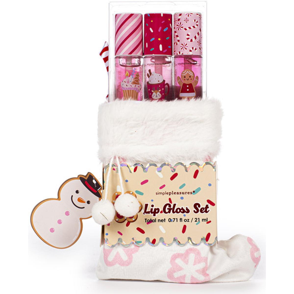 Novogodišnji poklon set tri sjaja za usne u ČARAPICI 