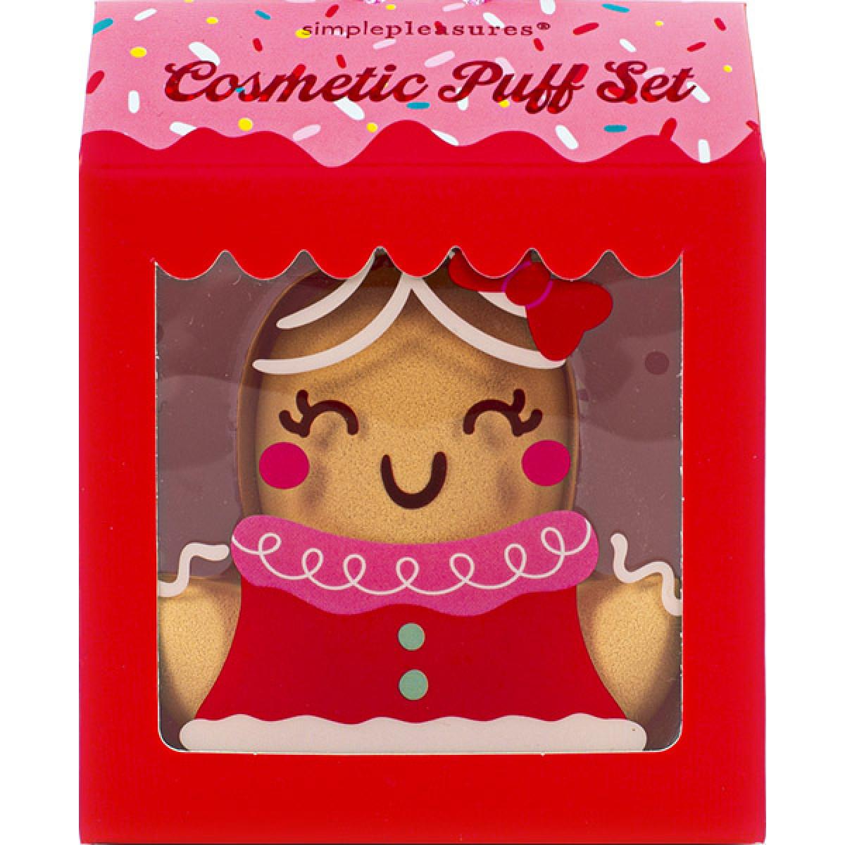 Novogodišnji set tri sunđera za šminku GINGERBREAD 