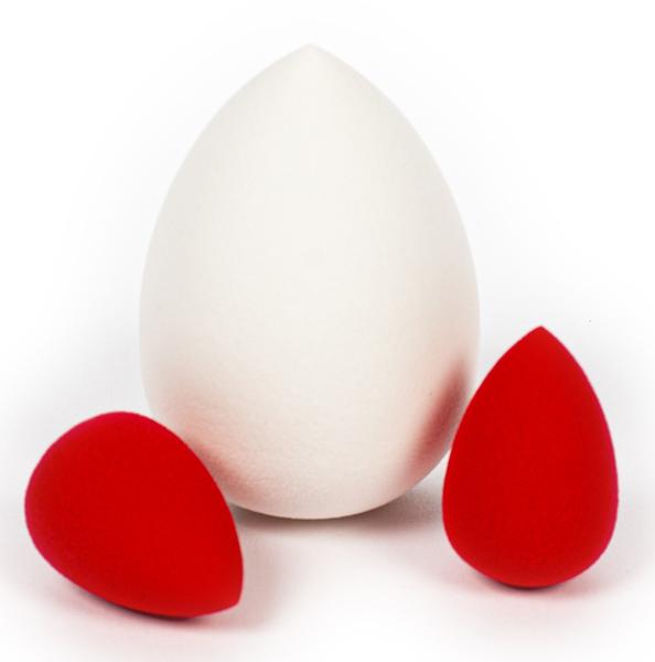 Novogodišnji set tri sunđera za šminku DEDA MRAZ 