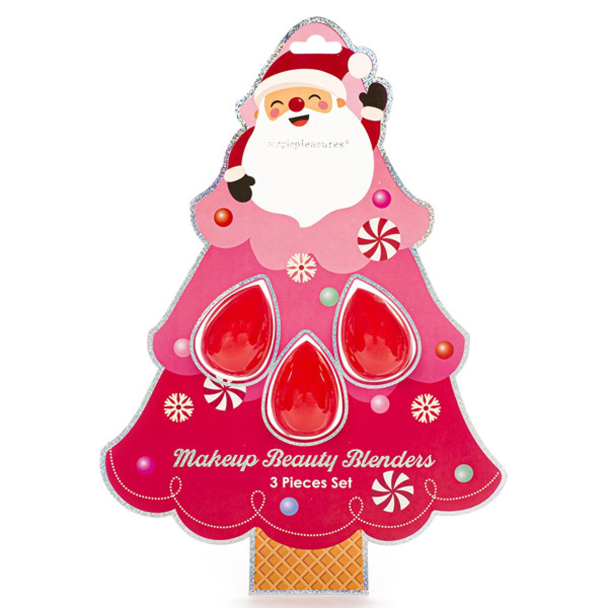 Novogodišnji set tri sunđera za šminku DEDA MRAZ 