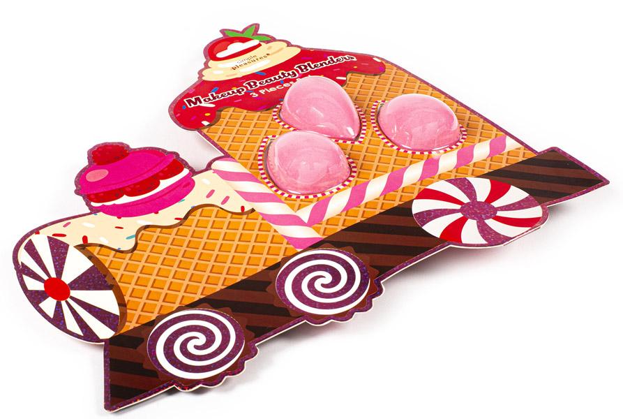 Novogodišnji set tri sunđera za šminku VOZ 