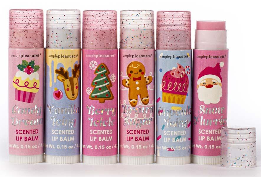 Novogodišnji set šest balzama za usne CUPCAKE 