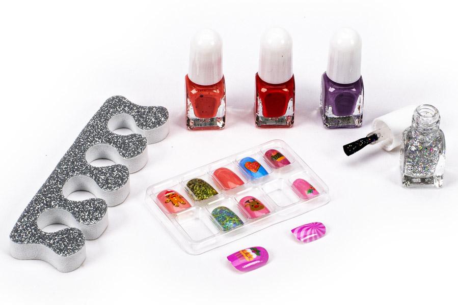 Novogodišnji set četiri laka za nokte + separator 