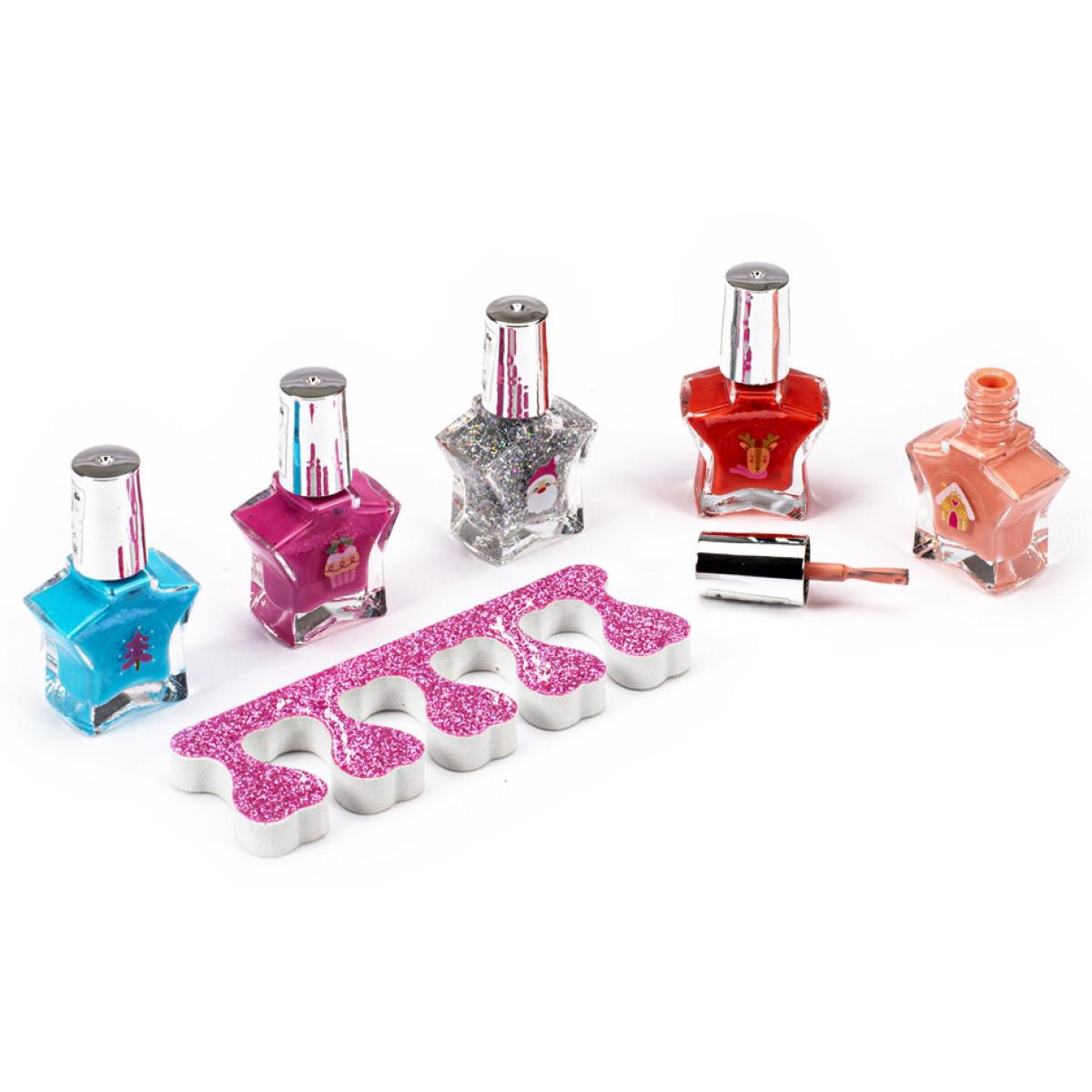 Novogodišnji set četiri laka za nokte + separator 