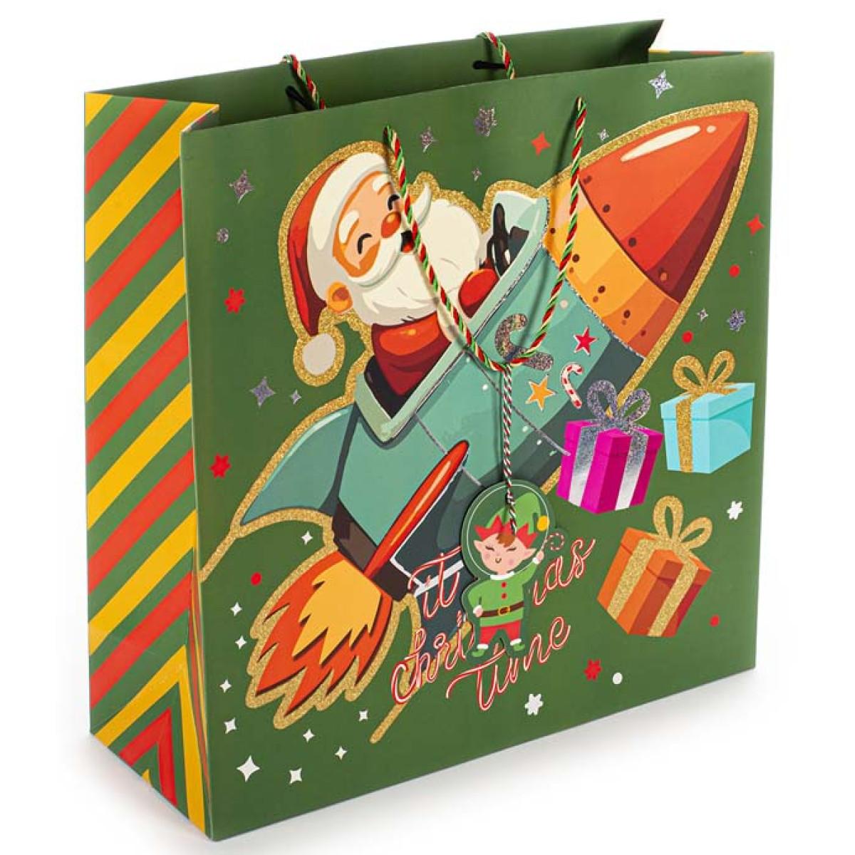 Novogodišnja ukrasna kesa DEDA MRAZ 