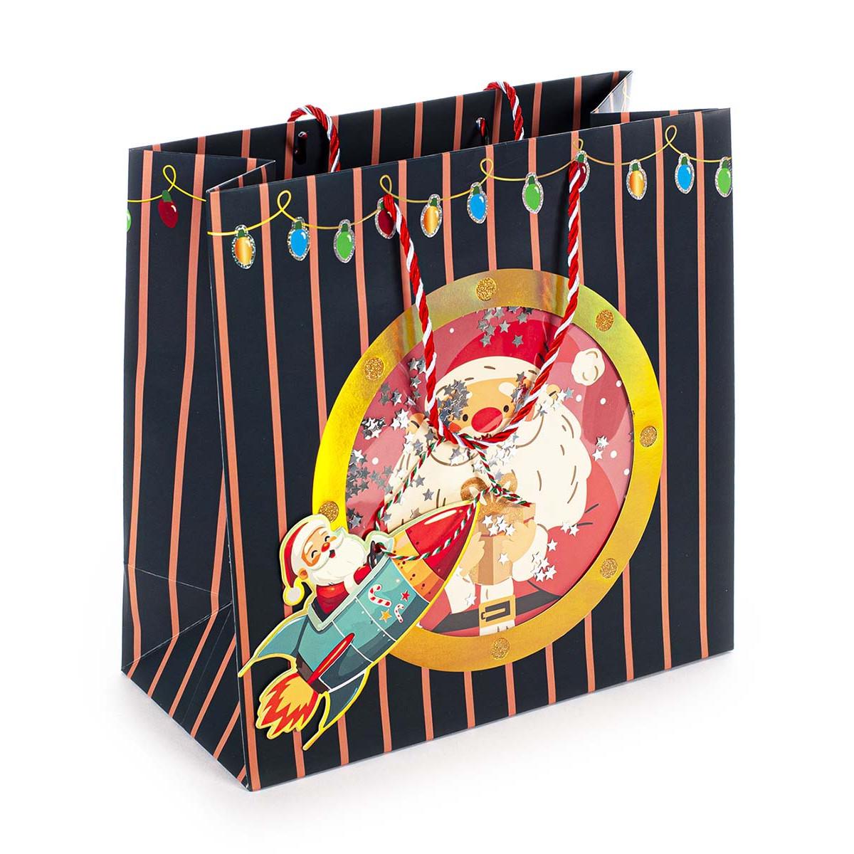 Ukrasna kesa DEDA MRAZ U RAKETI 