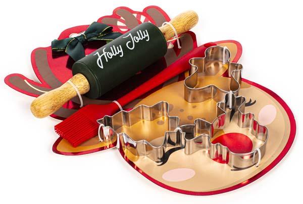 Novogodišnji set za mešenje kolača HOLLY JOLLY 