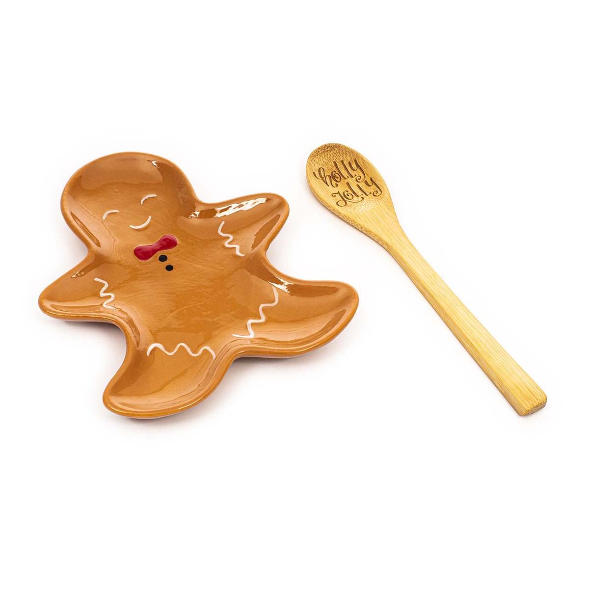 Novogodišnji set kašika i podmetač ĐUMBIRKO 