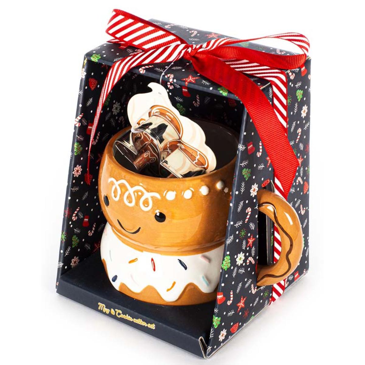 Novogodišnja šolja i kalup KOLAČIĆ - GINGERBREAD 