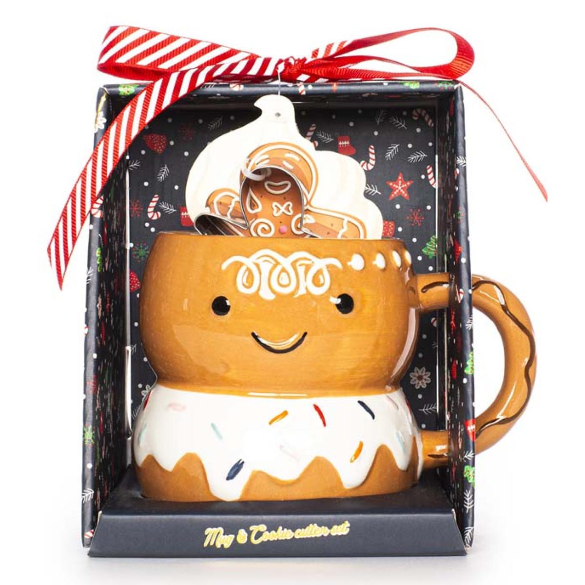 Novogodišnja šolja i kalup KOLAČIĆ - GINGERBREAD 