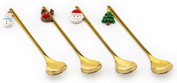 Set četiri novogodišnje kašičice 