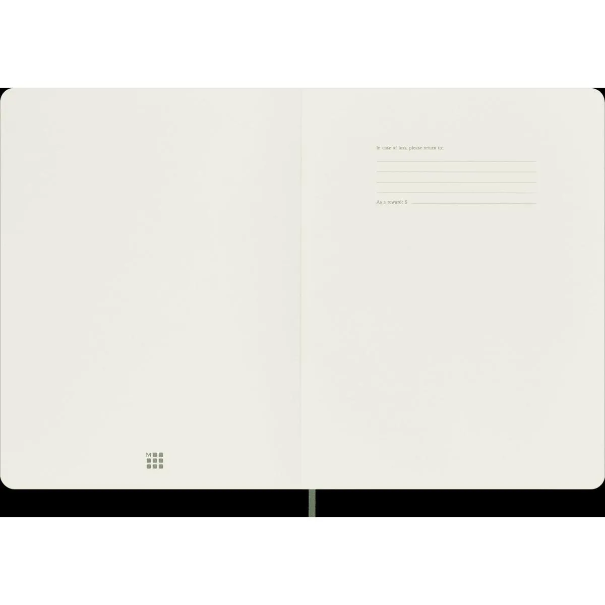 Notes na kvadratiće 19x25 XL MOLESKINE Myrtle Green soft 