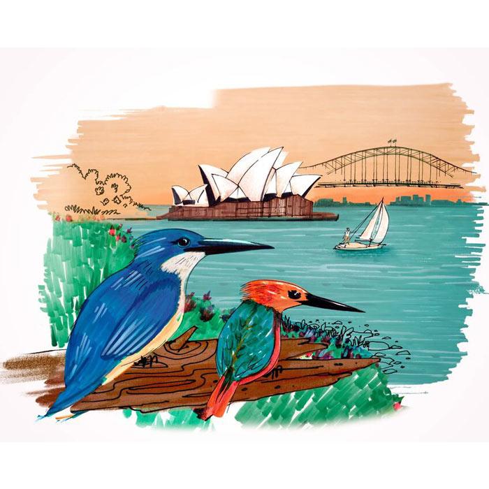 Pen brush flomasteri 1/12 FABER CASTEL Sydney 