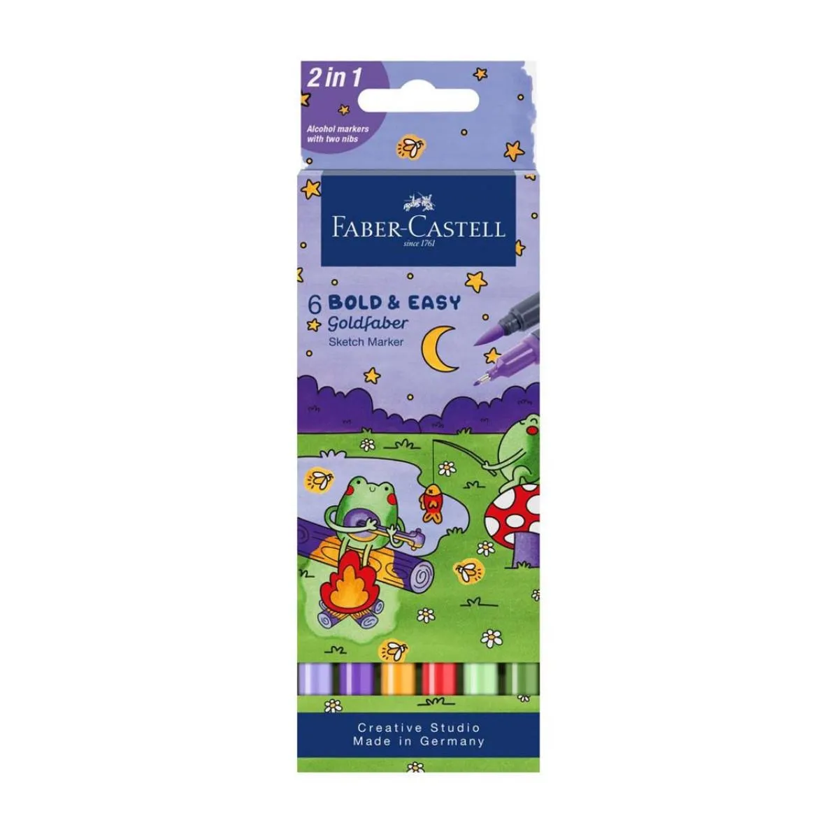 Flomaster 1/6 FABER CASTEL - Etui Bold Easy 